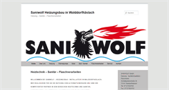 Desktop Screenshot of heizung-saniwolf.de
