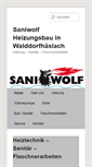 Mobile Screenshot of heizung-saniwolf.de