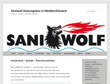 Tablet Screenshot of heizung-saniwolf.de